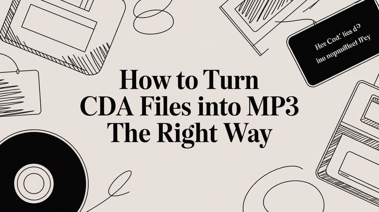 Cómo Convertir Archivos CDA a MP3 de la Manera Correcta