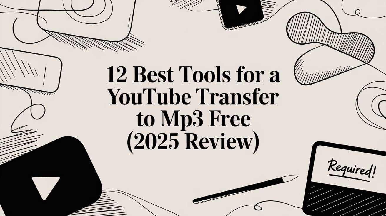 12 Best Tools for a YouTube Transfer to MP3 Free (2025 Review)