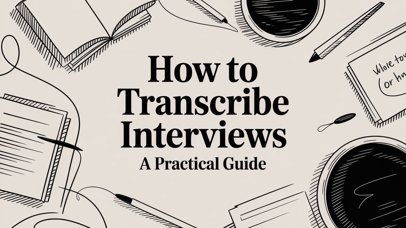 How to Transcribe Interviews: A Practical Guide for Accurate Results