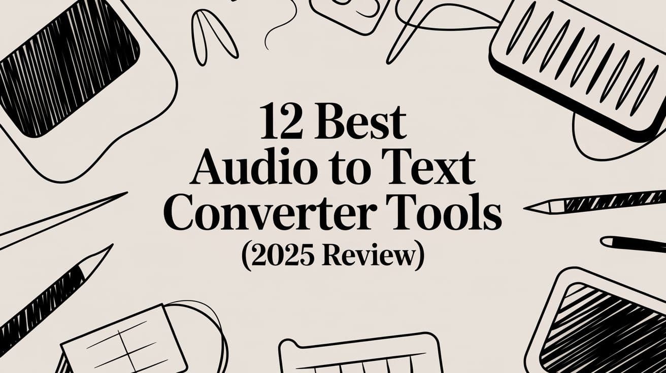 12 Best Audio to Text Converter Tools (2025 Review)